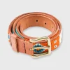 Cheap Sid Mashburn 1.25" African Beaded Belt Sea Green/Orange Kuma Design