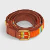 Discount Sid Mashburn 1" African Fully Beaded Belt Orange/Yellow/Blue