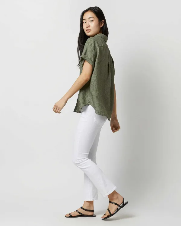 Best Ann Mashburn Agnes Shirt Eucalyptus Sahara Linen