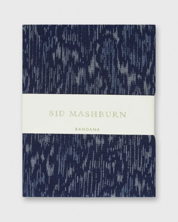 Flash Sale Sid Mashburn Bandana Navy/Blue Ikat