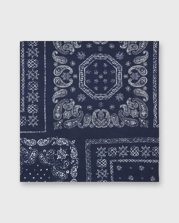 Discount Sid Mashburn Bandana In Navy Navy Paisley