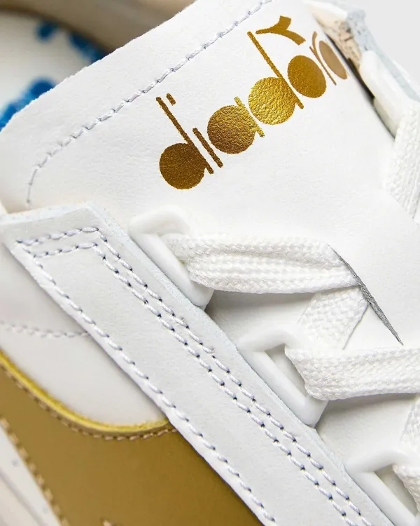 Fashion Diadora B.Elite H Italia Sport Sneaker White/Gold