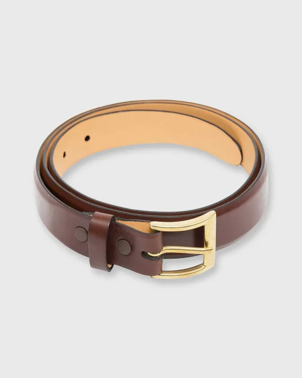 Store Sid Mashburn 1" Belt Dark Brown Calfskin