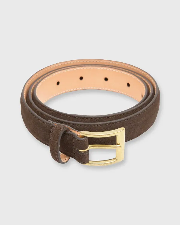 Hot Mashburn 1" Belt Chocolate Suede