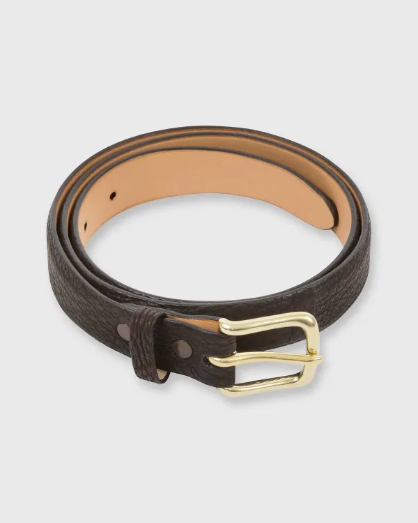 Outlet Mashburn 1" Belt Chocolate Sharkskin