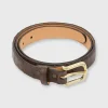 Shop Mashburn 1" Belt Chocolate Matte Alligator