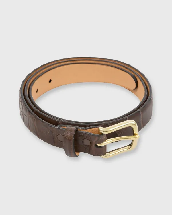 Cheap Mashburn 1" Belt Chocolate Matte Alligator