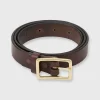 Best Mashburn 1" Belt Chocolate Oil Pull-Up