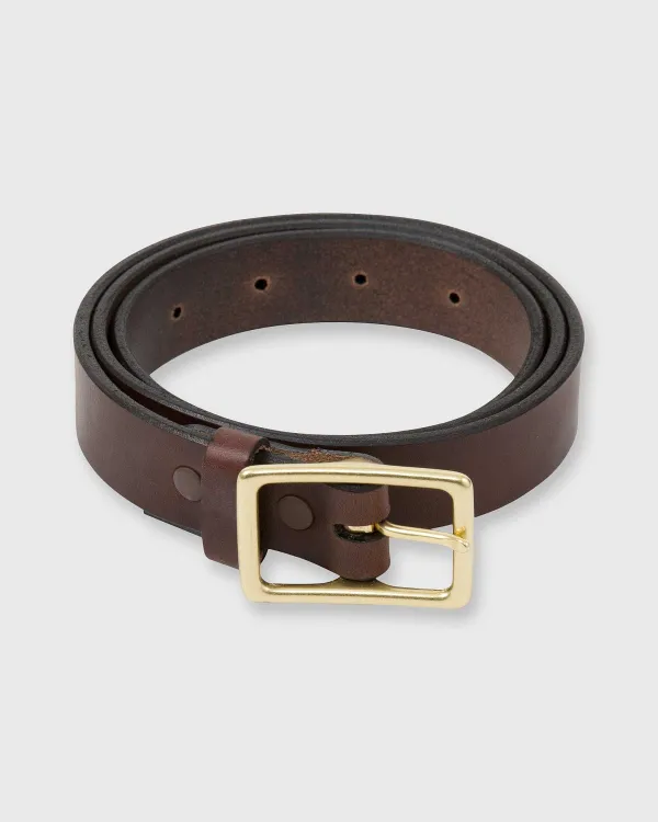 Best Mashburn 1" Belt Chocolate Oil Pull-Up