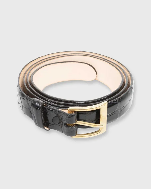 Online Mashburn 1" Belt Black Alligator