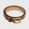 Shop Mashburn 1" Belt Medium Brown Matte Alligator