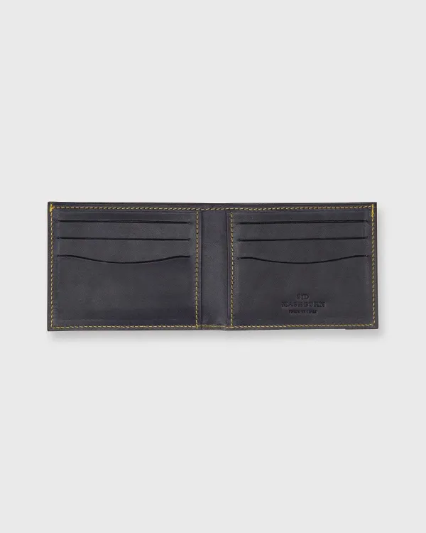 Discount Sid Mashburn Bi-Fold Wallet Navy Leather