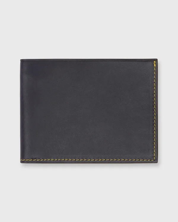 Discount Sid Mashburn Bi-Fold Wallet Navy Leather