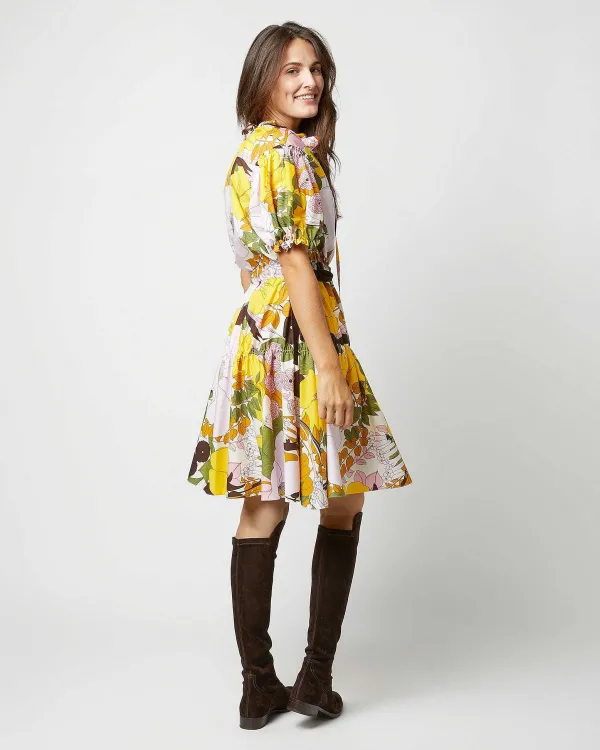 Shop La DoubleJ Biscotto Dress Big Flower Rose