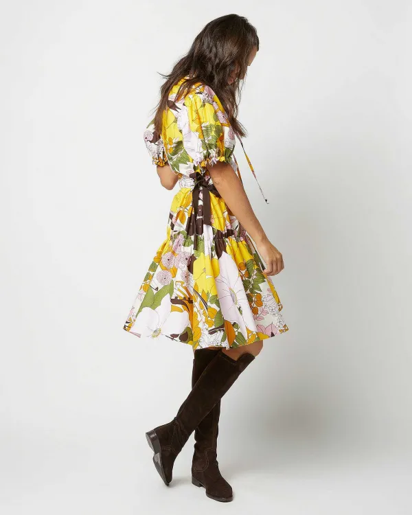 Shop La DoubleJ Biscotto Dress Big Flower Rose