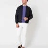 Hot Sid Mashburn Bomber Jacket Navy Dry Waxed Cotton