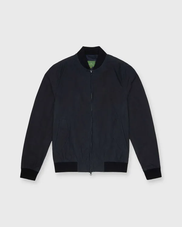 Hot Sid Mashburn Bomber Jacket Navy Dry Waxed Cotton