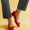 Shop Ann Mashburn Bridgette Shoe Red Suede