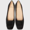 Store Ann Mashburn Buckle Heel Black Suede