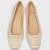 Fashion Ann Mashburn Buckle Shoe Raffia Textured Tweed