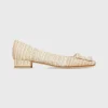 Online Ann Mashburn Buckle Shoe Raffia Textured Tweed