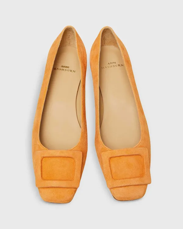 Fashion Ann Mashburn Buckle Shoe Mango Suede