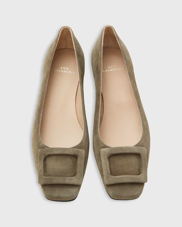 Online Ann Mashburn Buckle Shoe Military Suede