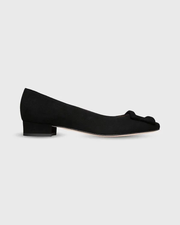 Best Sale Ann Mashburn Buckle Shoe Black Suede