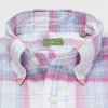 Cheap Sid Mashburn Button-Down Sport Shirt Pink/Blue/White Madras