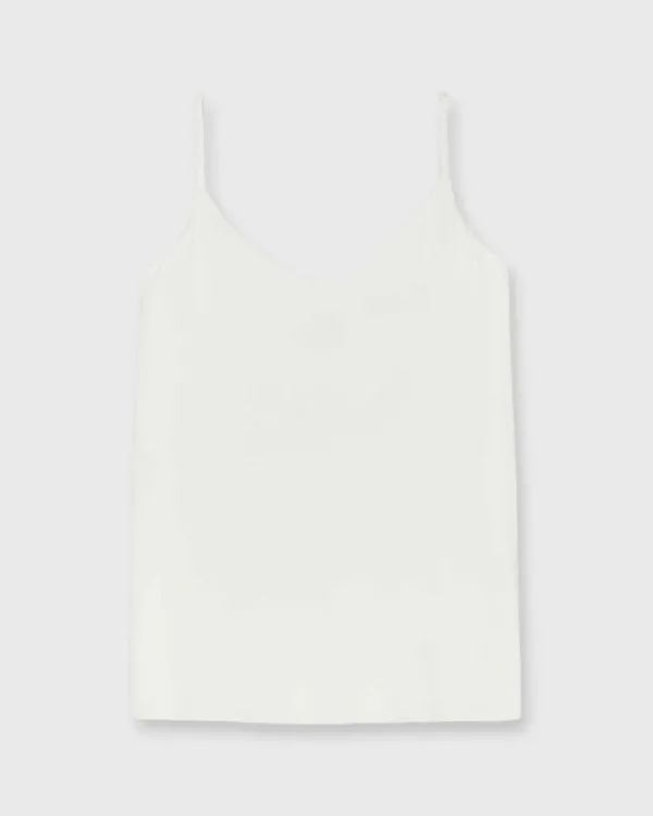 New Ann Mashburn Camisole Ivory Silk Crepe De Chine