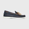 Cheap Sid Mashburn Camp Moccasin Navy Leather