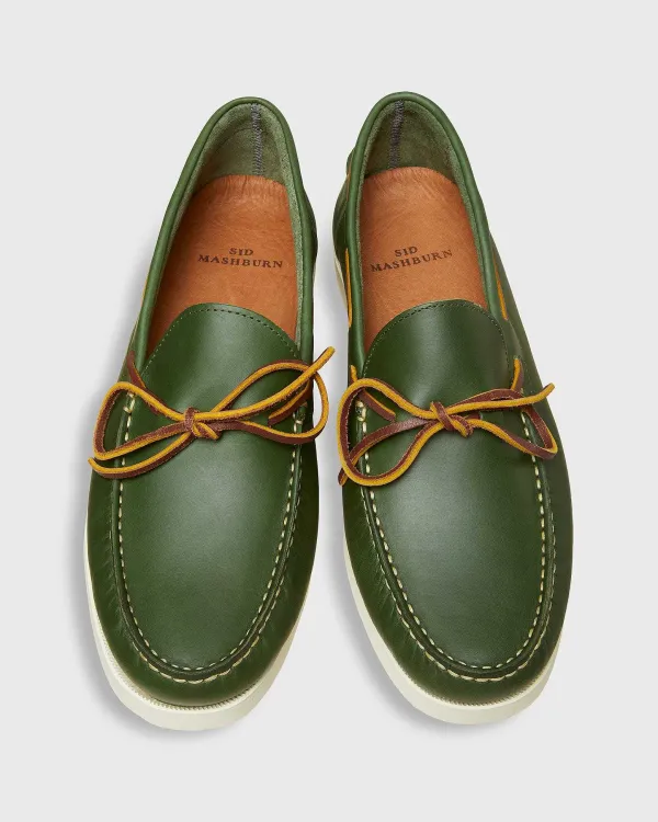 Flash Sale Sid Mashburn Camp Moccasin Bottle Green Leather