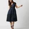 Flash Sale Aspesi Cap-Sleeve Dress Navy