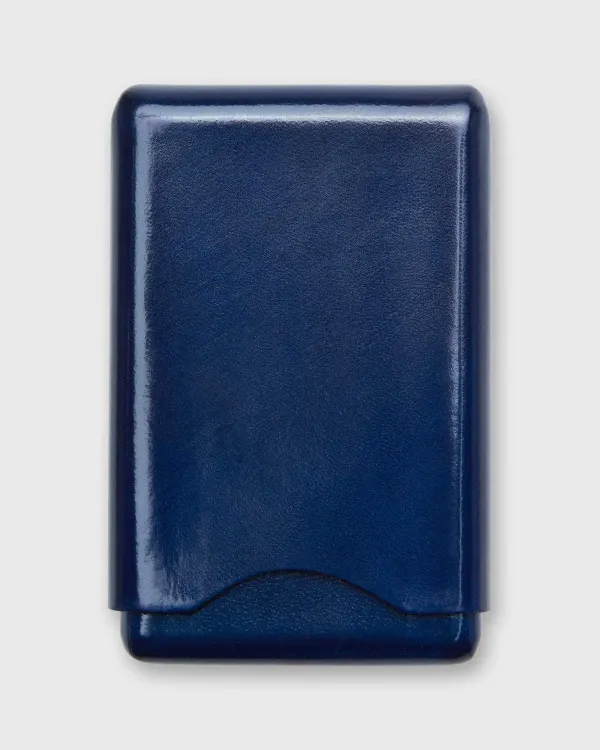 Discount Mashburn Card Case Navy Leather