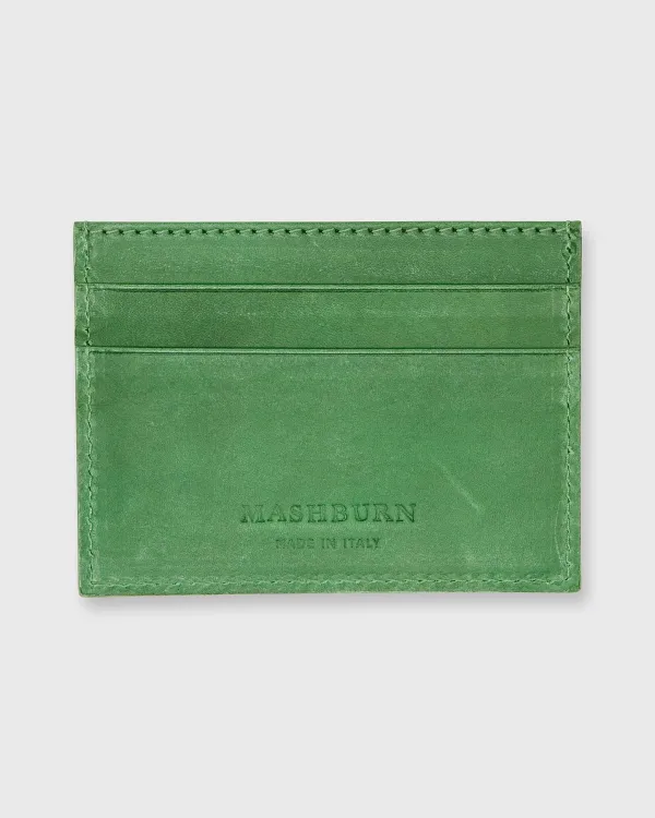 Store Mashburn Card Holder Green Leather