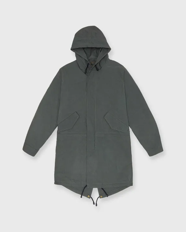 Shop Sid Mashburn Cashpad Parka Green Dry Waxed Poplin