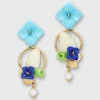 Cheap Of Rare Origin Chick Earrings Gold/Turquoise/Peridot