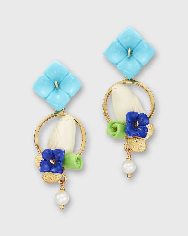 Cheap Of Rare Origin Chick Earrings Gold/Turquoise/Peridot