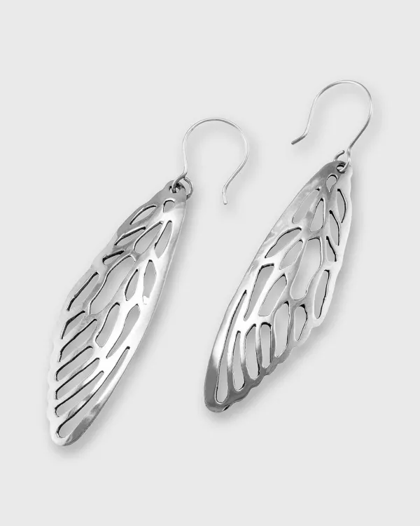 Best Gogo Jewelry Cicada Wings Earrings Alpaca