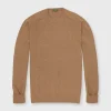 Cheap Sid Mashburn Classic Crewneck Sweater Camel Cashmere