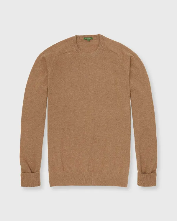 Cheap Sid Mashburn Classic Crewneck Sweater Camel Cashmere