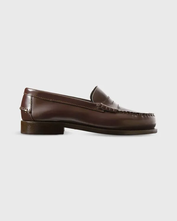 Best Sale Ann Mashburn Classic Penny Loafer Burgundy Leather