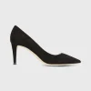 Best Ann Mashburn Classic Pointed-Toe Pump Black Suede