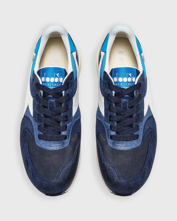 Cheap Diadora Conquest Pigskin Sw Sneaker Blue Ebony