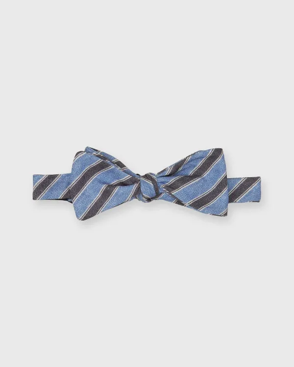 Hot Sid Mashburn Cotton Bow Tie Wedgewood Conway Stripe