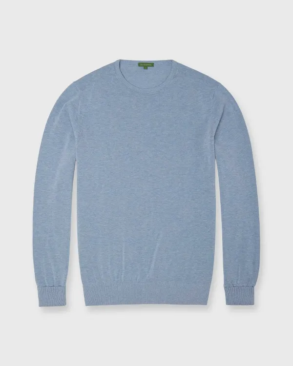 Hot Sid Mashburn Crewneck Sweater Pale Heather Sky Cotton