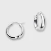 Sale Helena Rohner Dented Hoop Earrings Sterling Silver