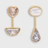 Cheap Grainne Morton Detachable Victorian Drop Earrings Pink