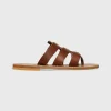 Online K. Jacques Dolon Sandal Dark Brown Leather