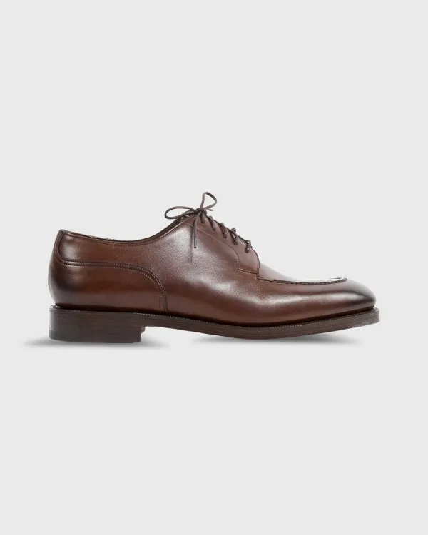 Cheap Edward Green Dover Split-Toe Derby Shoe Dark Oak Antique Calfskin